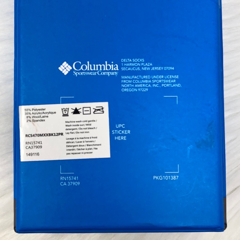 Columbia Men’s Wool Socks in Gift Box | 2 Pair - Picture 5 of 6
